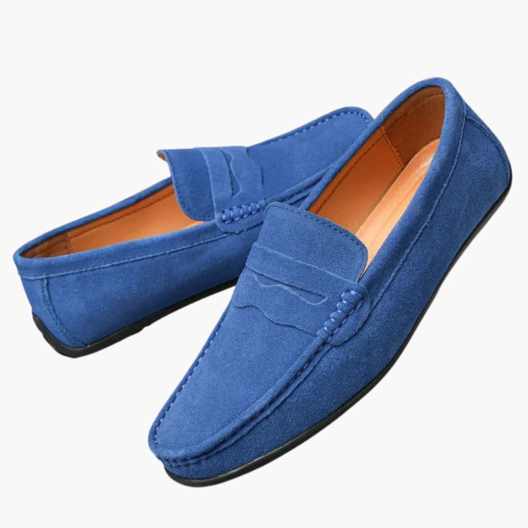 Hugo | Men's Loafers with Suede Upper and Cushioned Insole