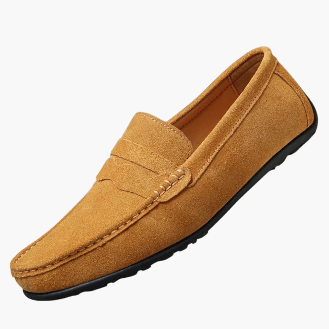 Hugo | Men's Loafers with Suede Upper and Cushioned Insole