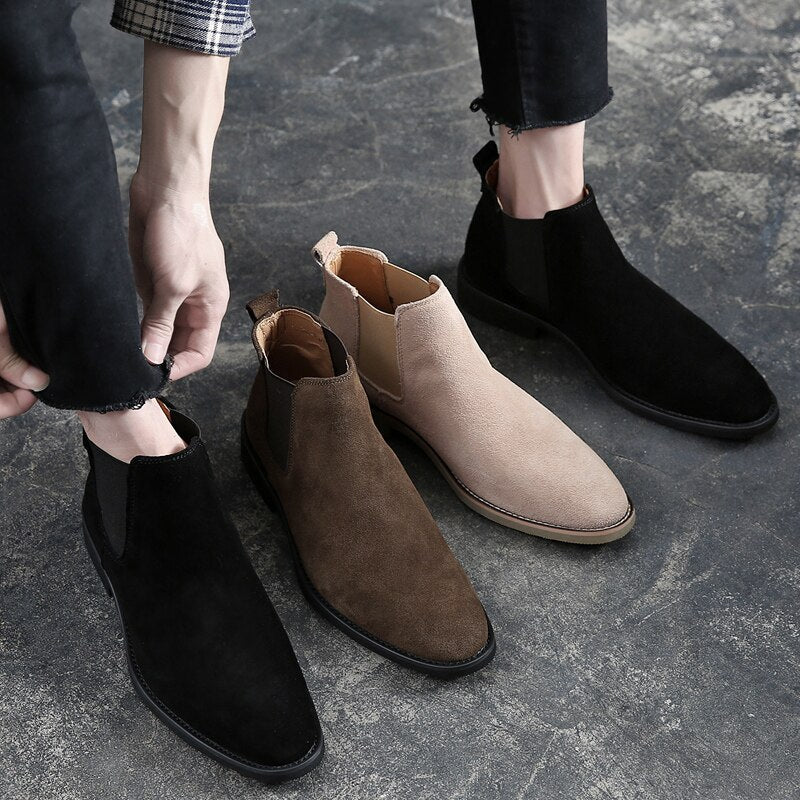 James | Men’s Suede Chelsea Boots