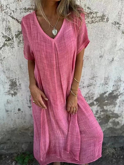 Lenny - Comfortable dress with V-neck