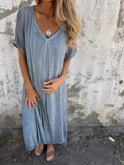 Lenny - Comfortable dress with V-neck