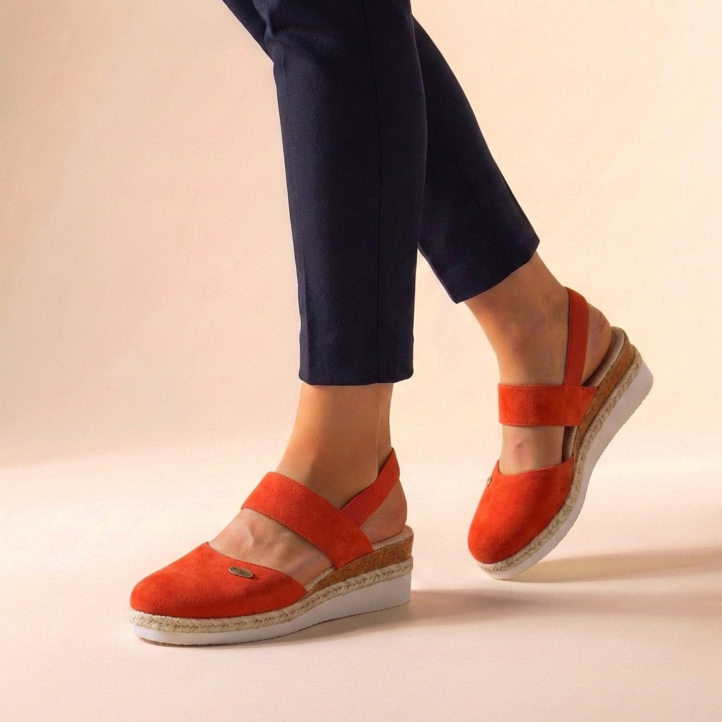 Elsie | Women’s Comfort Fit Orthopedic Espadrille Platform Sandals