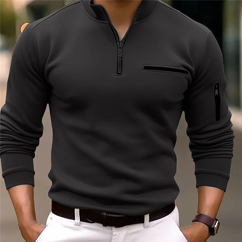 Cedric | Men’s Quarter Zip Polo