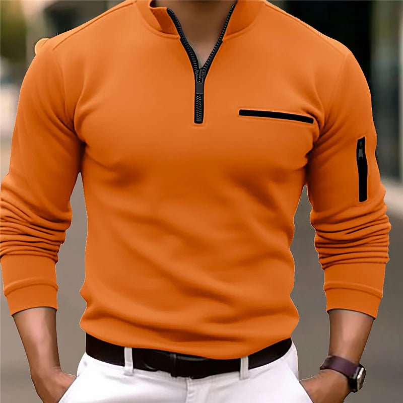 Cedric | Men’s Quarter Zip Polo