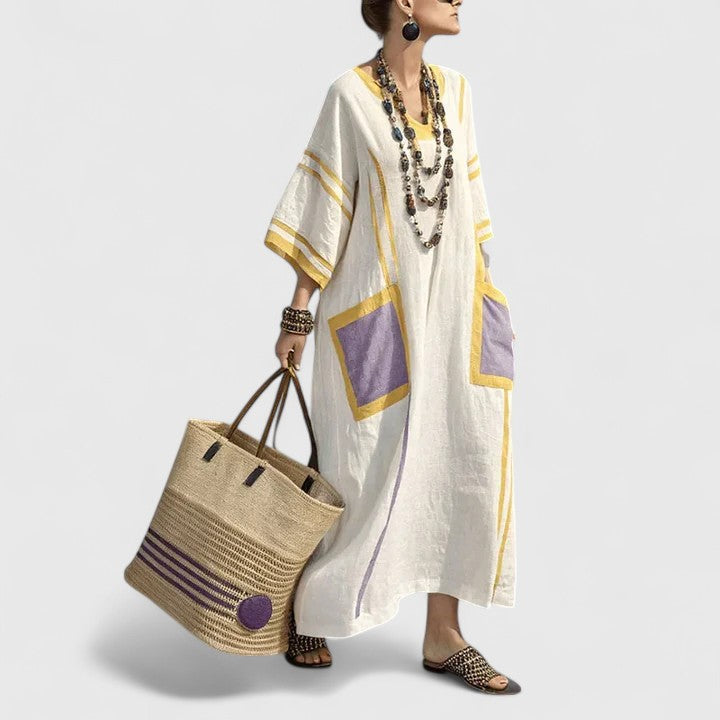 Annie | Women's Loose Fit Pocket Maxi Summer Dress