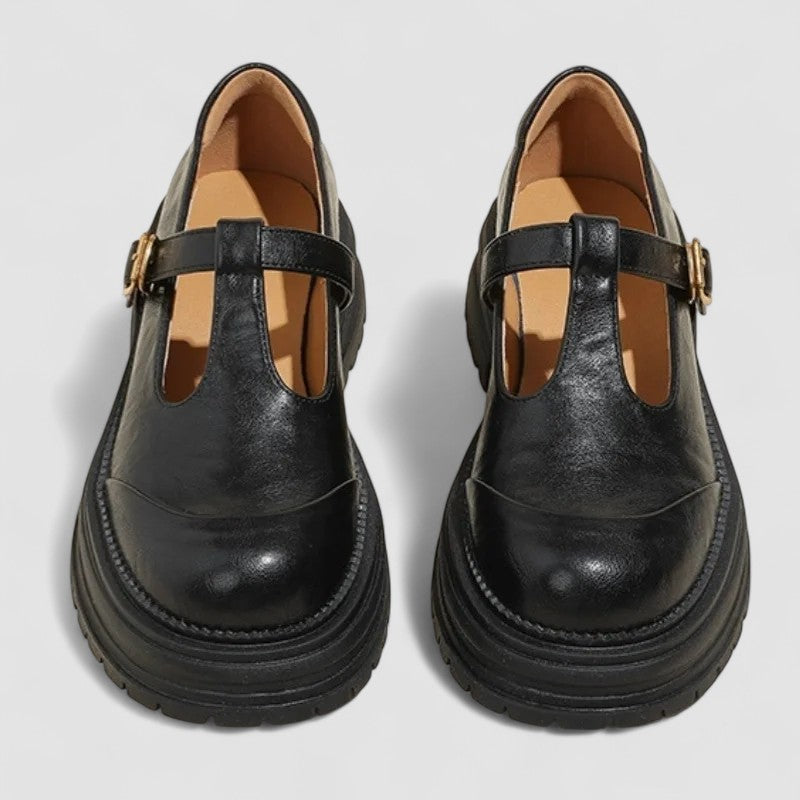 Evelina | Platform T Strap Casual Shoes