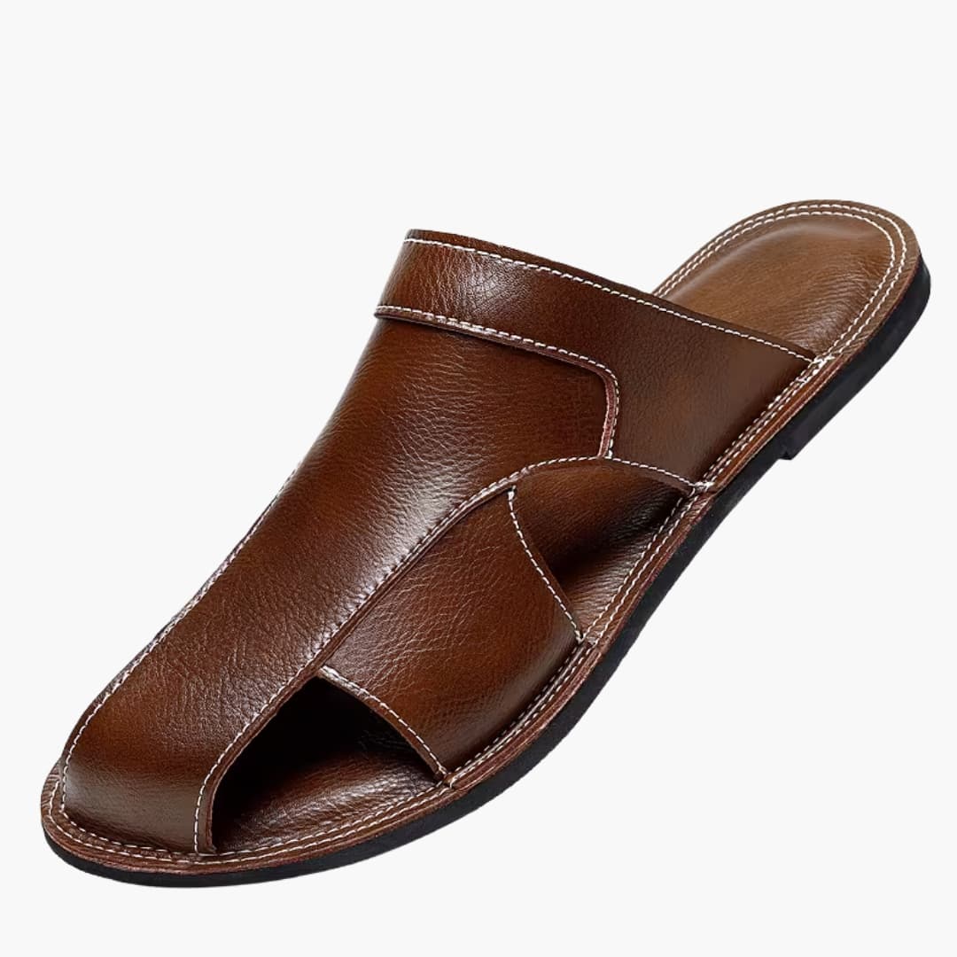 Richard | Universal Minimalist Slip-On Slippers with Round Toe