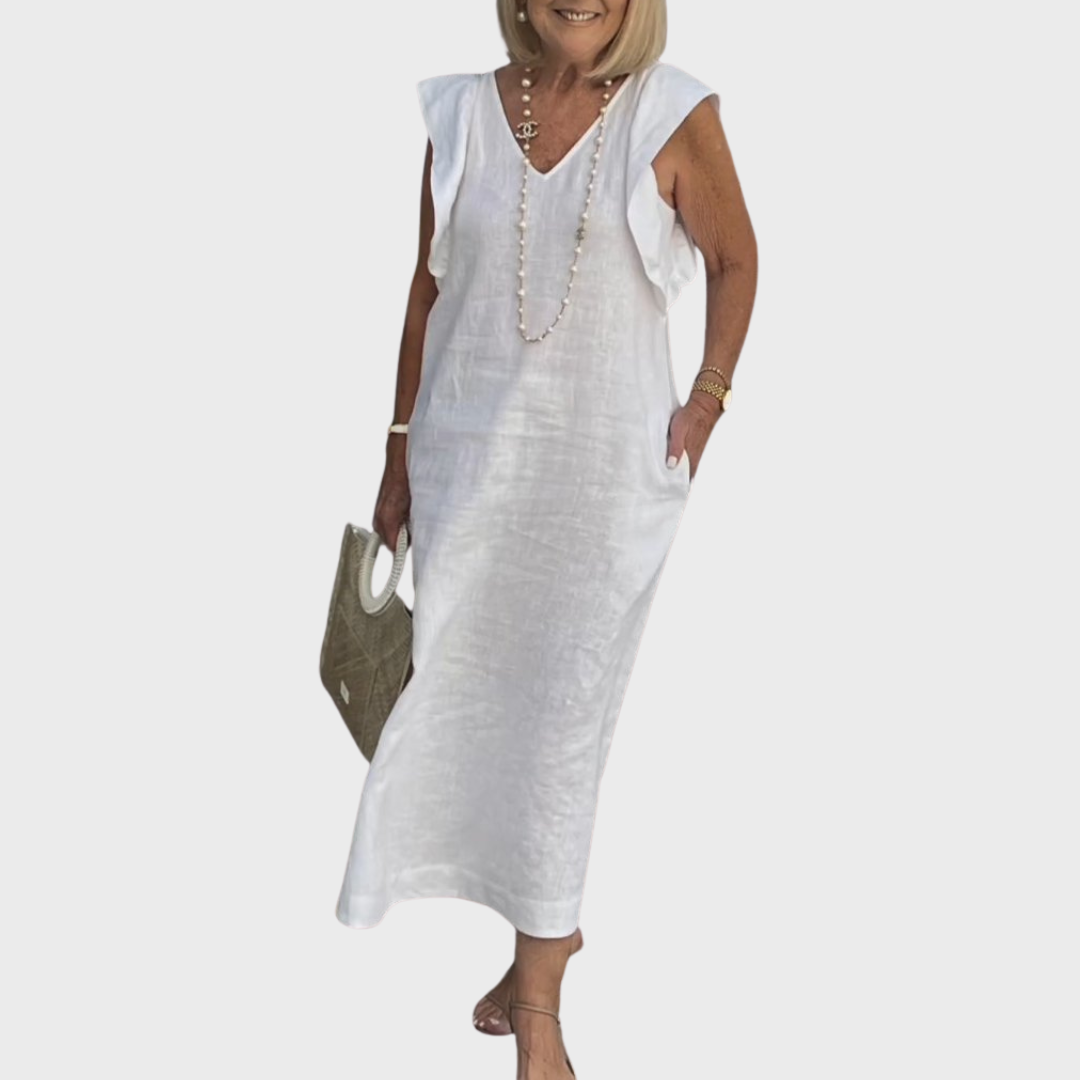 Odessa | Women's Sleeveless Pocket Maxi Casual Breathable Dress