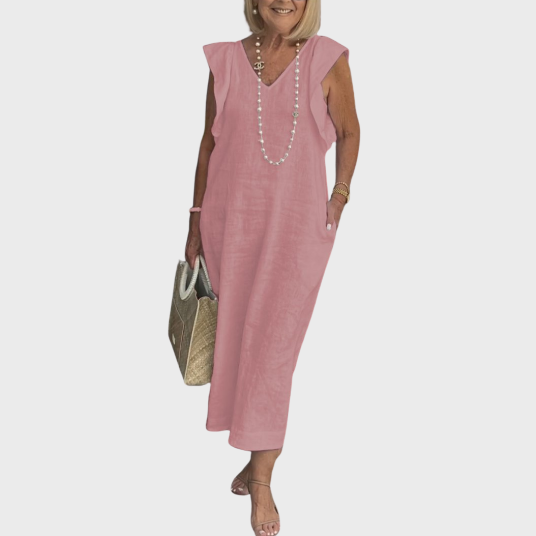 Odessa | Women's Sleeveless Pocket Maxi Casual Breathable Dress