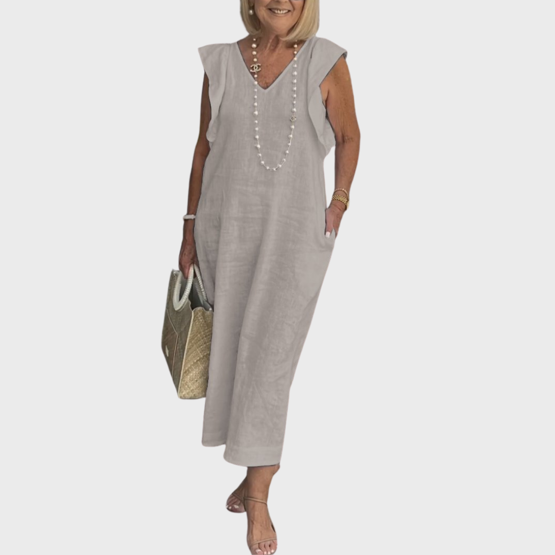 Odessa | Women's Sleeveless Pocket Maxi Casual Breathable Dress