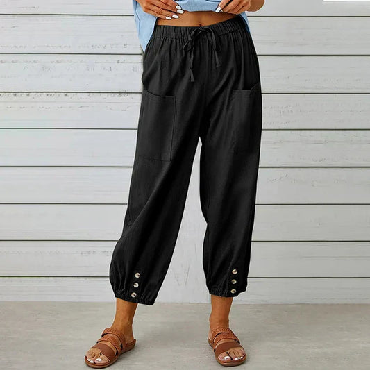 Serena | Relaxed Fit High Waist Pants