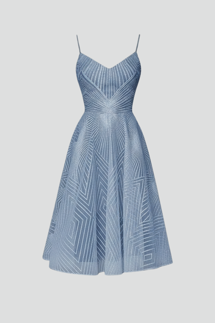 Matilda | Women’s Spaghetti-Strap A-Line Skirt Midi Dress