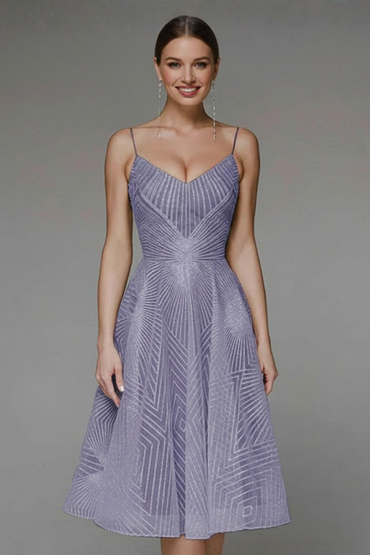 Matilda | Women’s Spaghetti-Strap A-Line Skirt Midi Dress
