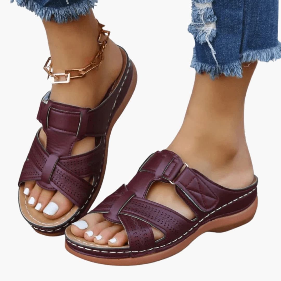 Sarah | Women's Orthopedic Sandals with Open Toe and Contoured Footbed