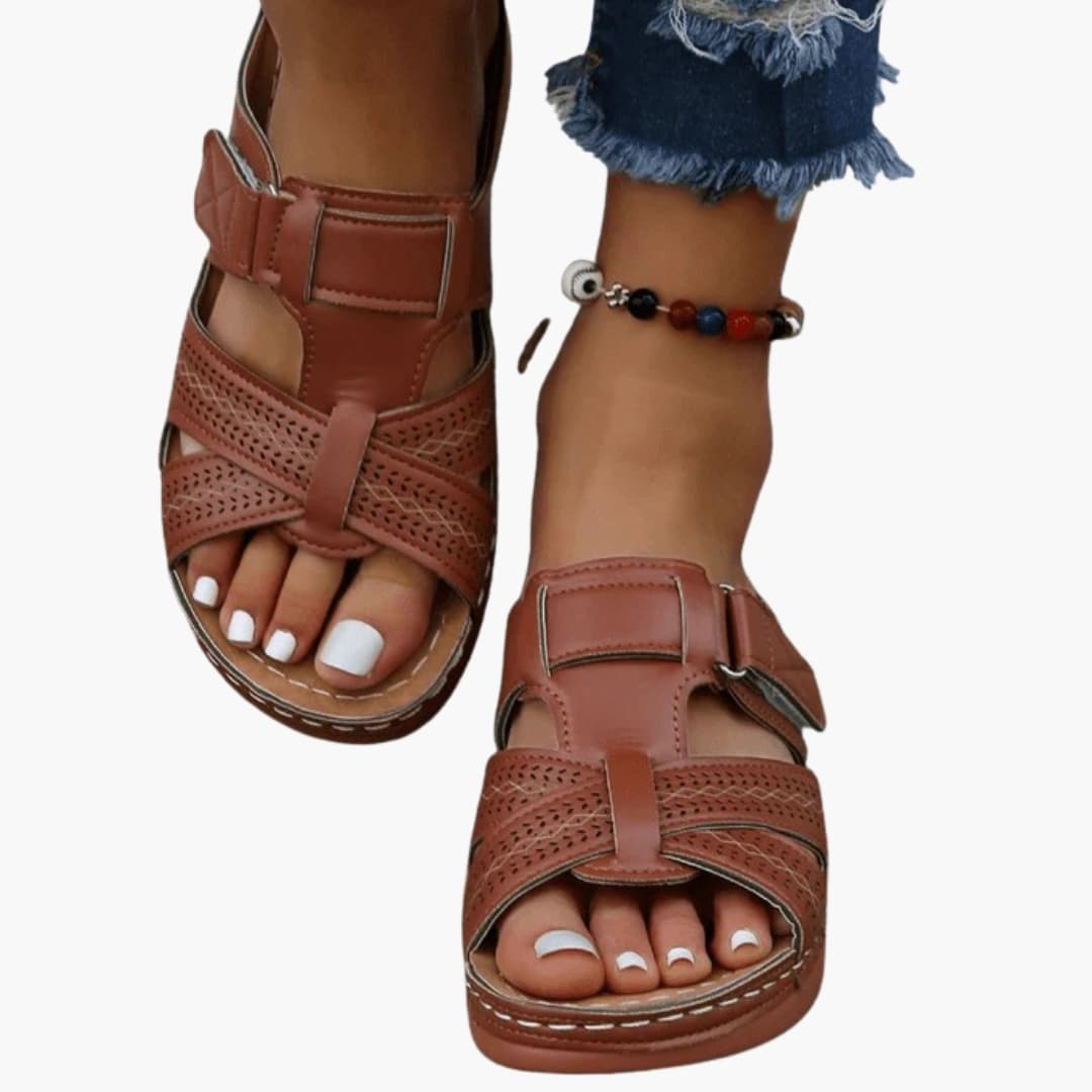 Sarah | Women's Orthopedic Sandals with Open Toe and Contoured Footbed