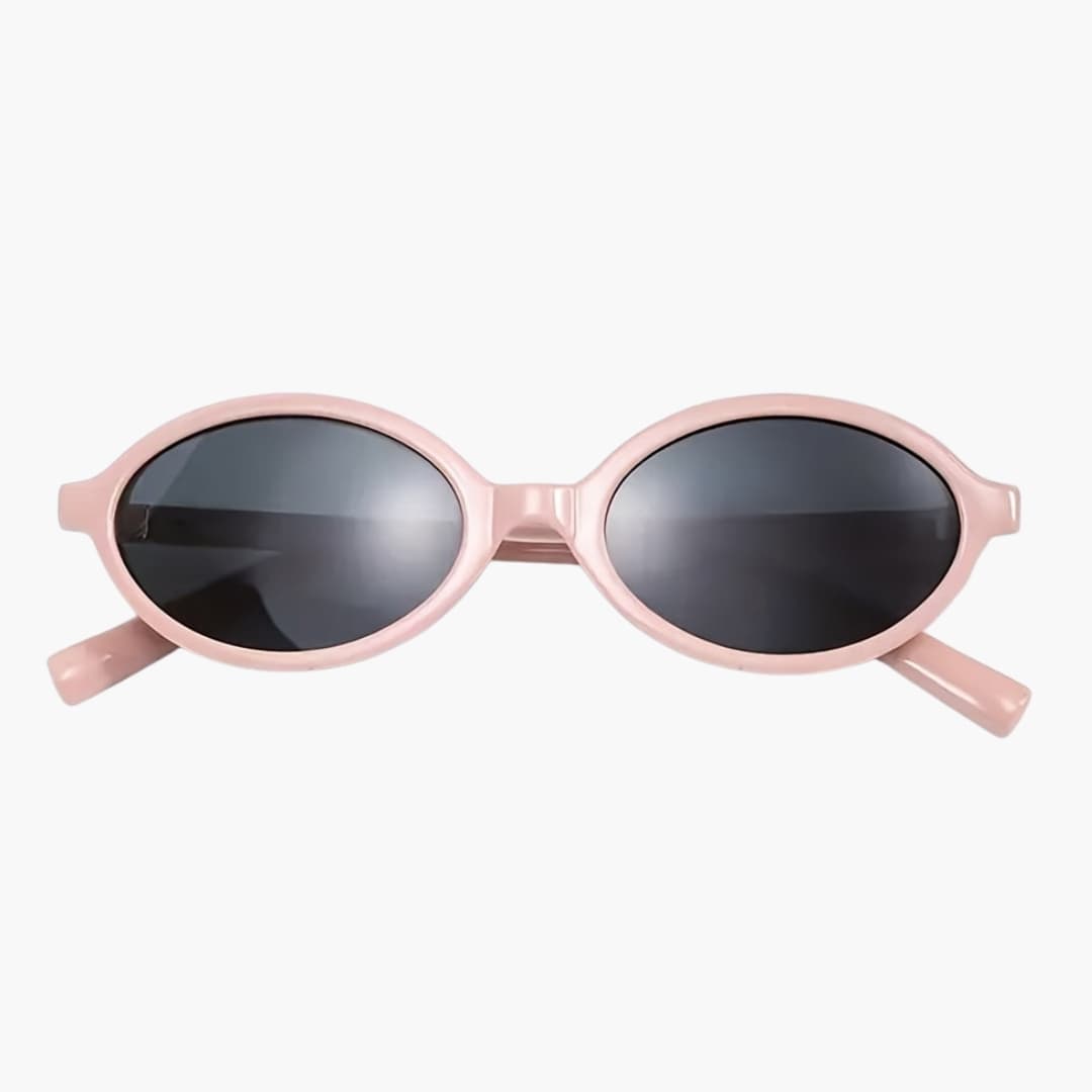 Women's Retro Sunglasses with Oval Frame and UV Protection