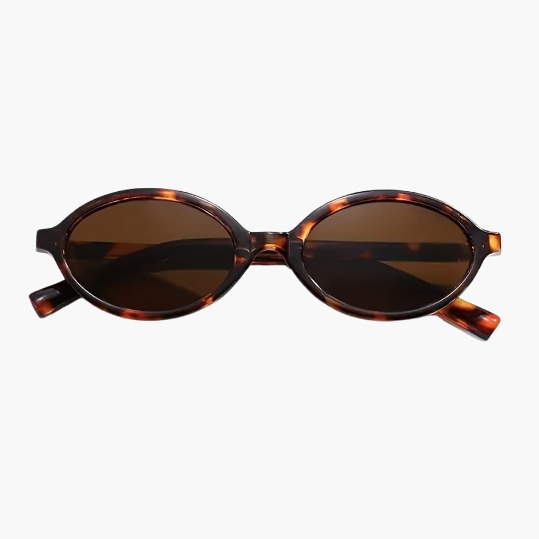 Women's Retro Sunglasses with Oval Frame and UV Protection