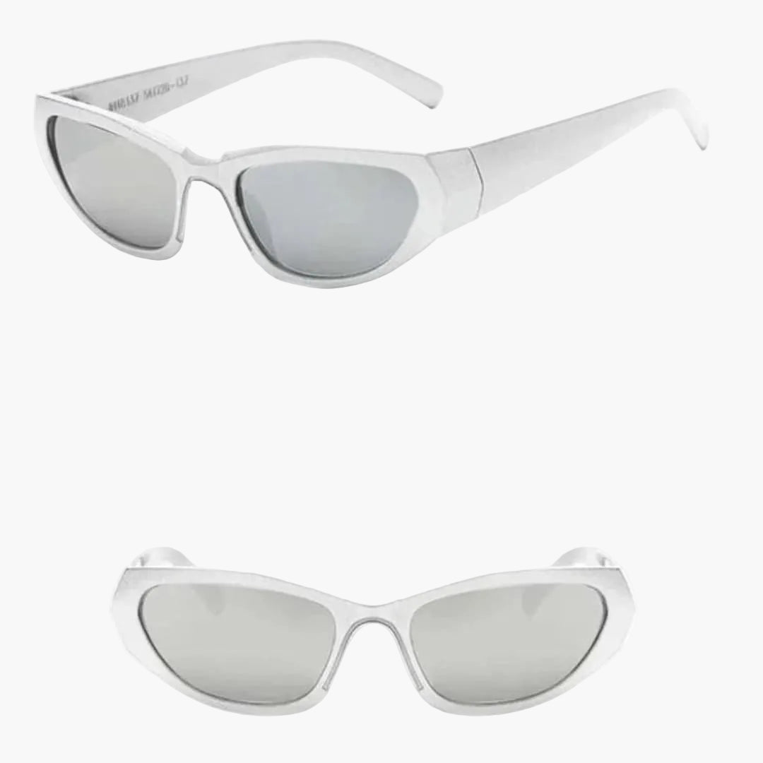 Women's Sunglasses with Cat Eye Frame and Metal Detail