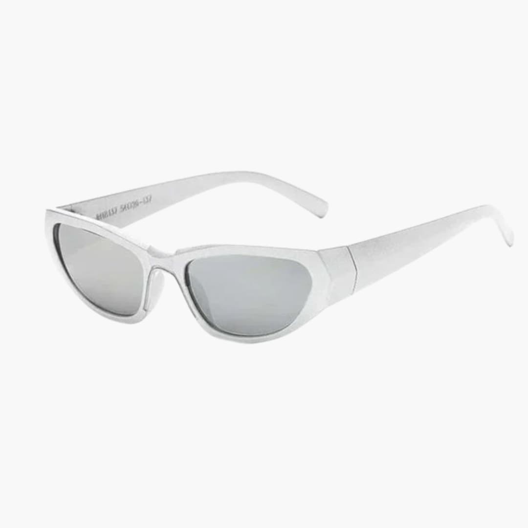 Women's Sunglasses with Cat Eye Frame and Metal Detail