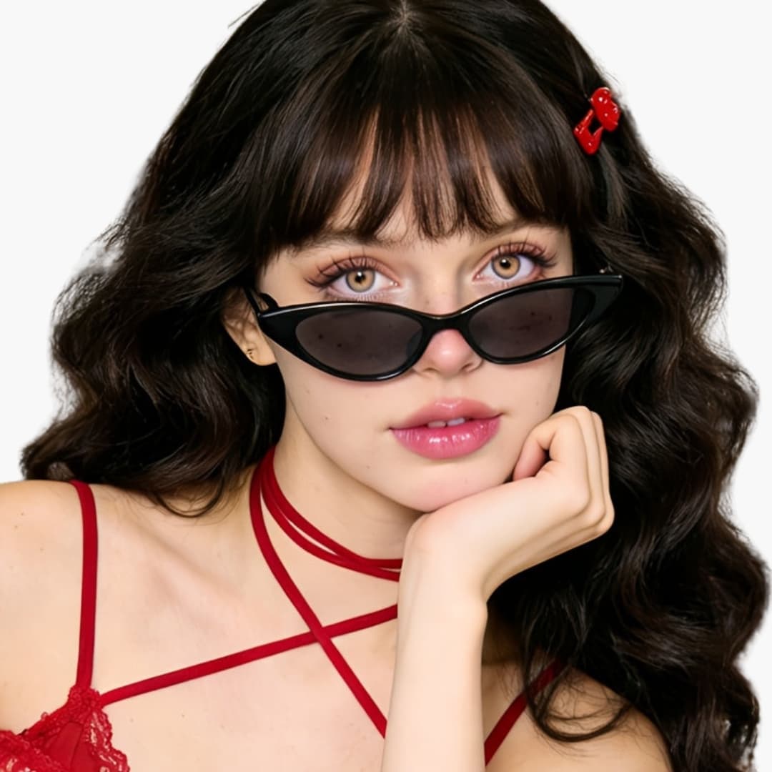 Women's Sunglasses with Cat Eye Frame and UV400 Lense