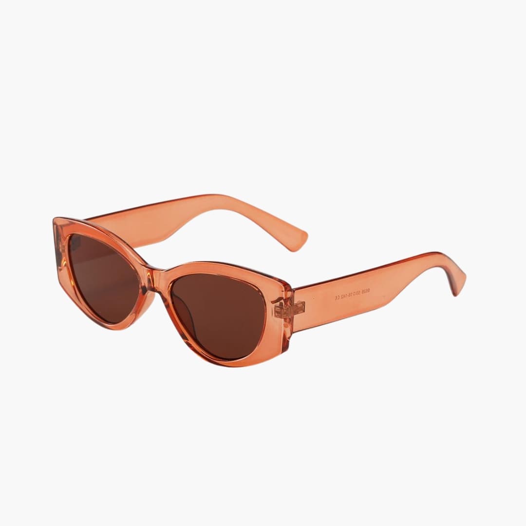 Women's Sunglasses with Cat Eye Frame and Wide Temples