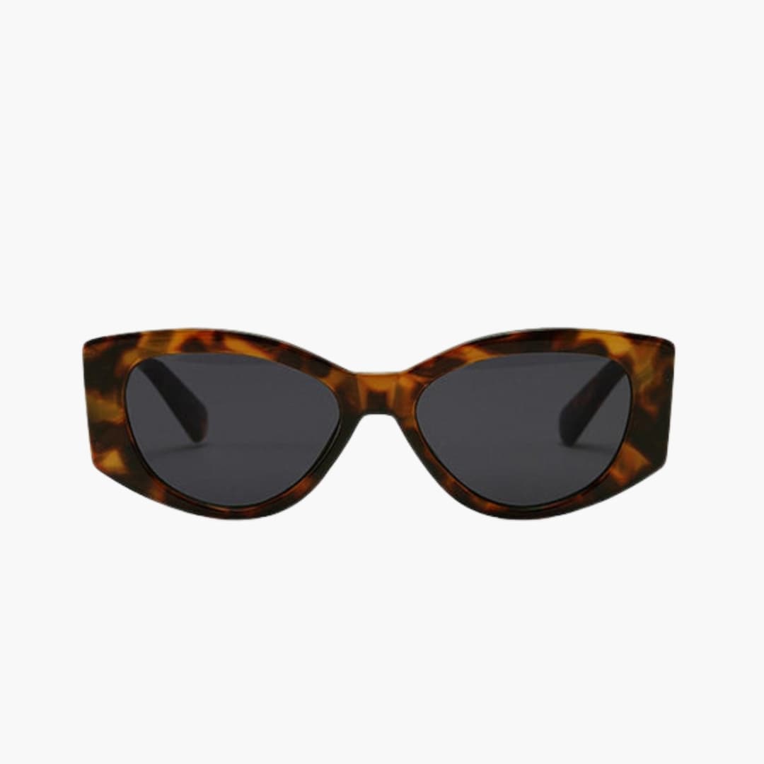 Women's Sunglasses with Cat Eye Frame and Wide Temples