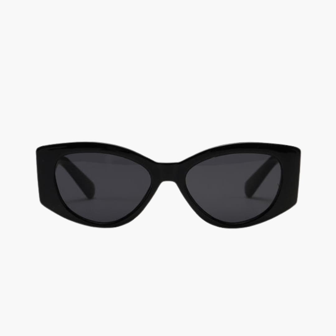 Women's Sunglasses with Cat Eye Frame and Wide Temples