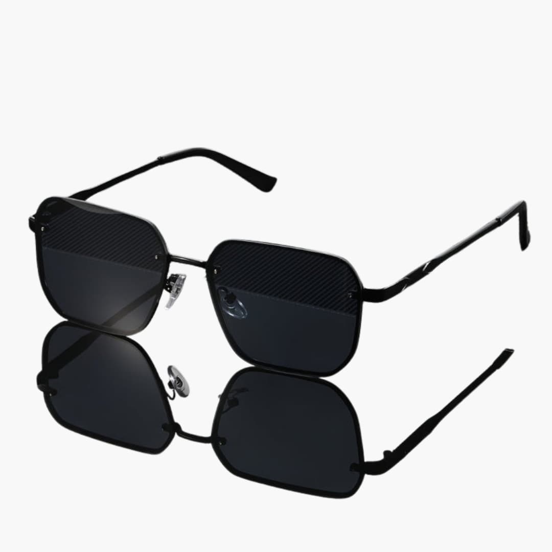 Women's Sunglasses with Geometric Frame and UV400 Lense