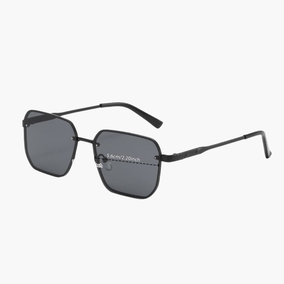 Women's Sunglasses with Geometric Frame and UV400 Lense