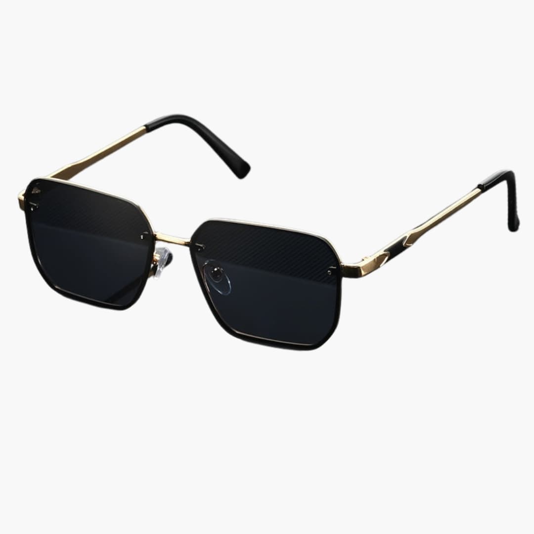 Women's Sunglasses with Geometric Frame and UV400 Lense