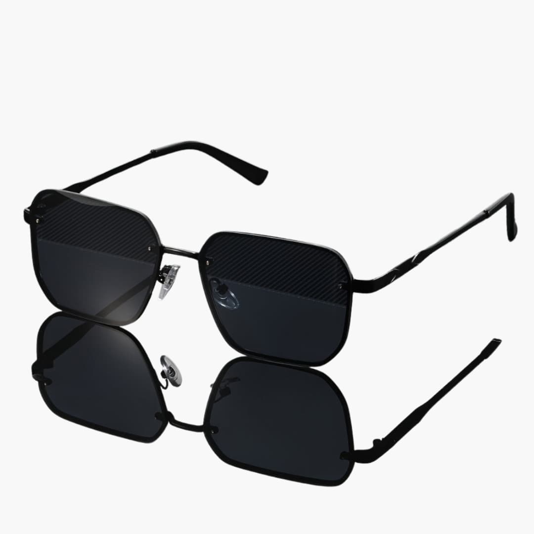 Women's Sunglasses with Geometric Frame and UV400 Lense