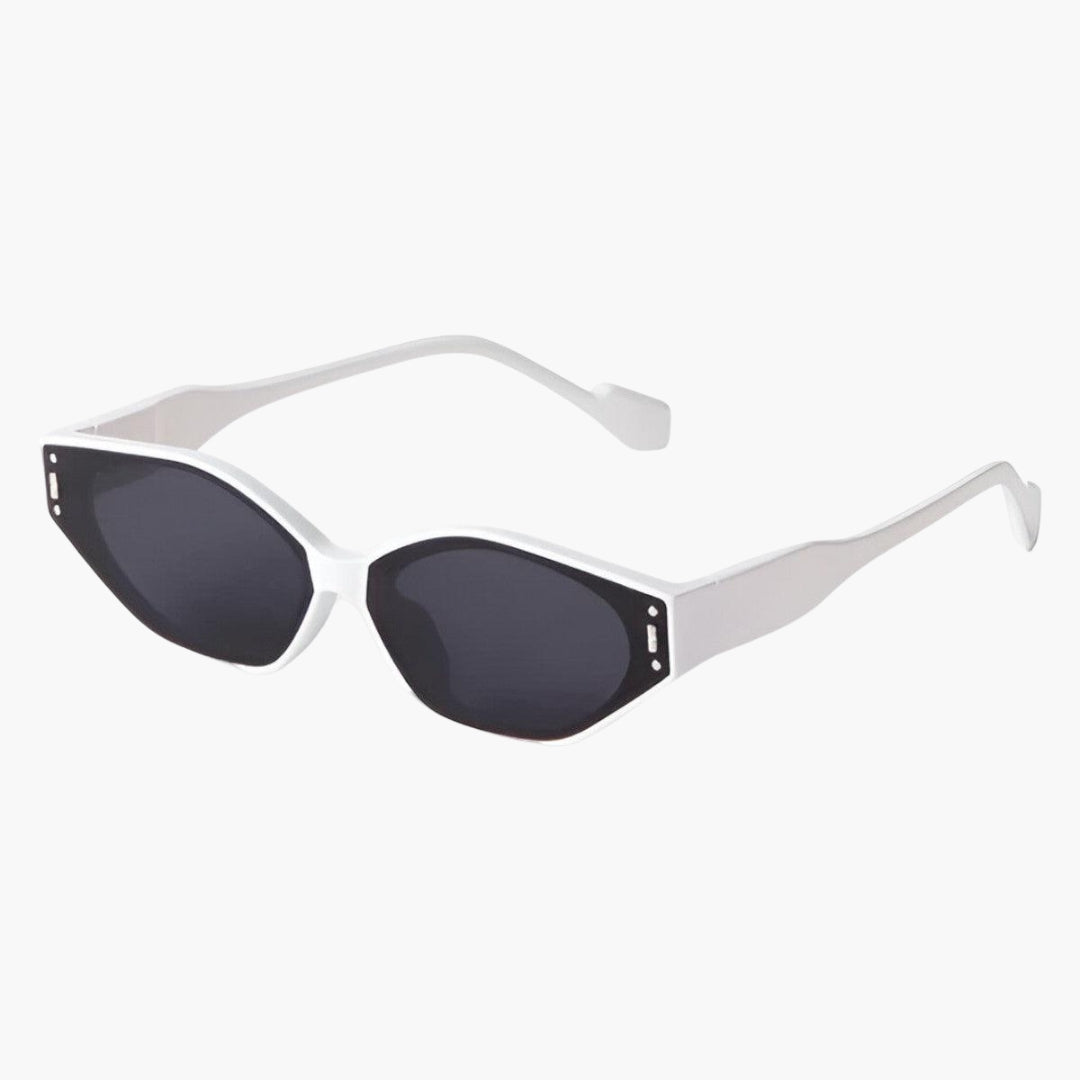 Women's Sunglasses with Geometric Frame and UV Protection