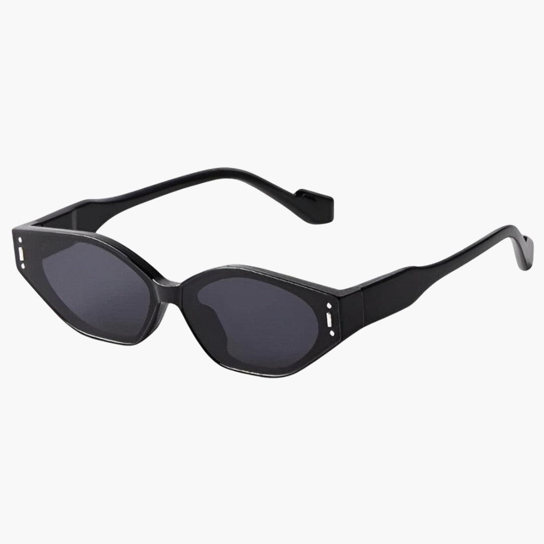 Women's Sunglasses with Geometric Frame and UV Protection