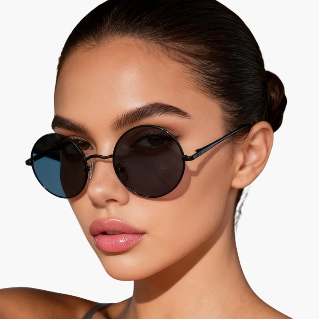 Women's Sunglasses with Metal Frame and Polycarbonate Lenses