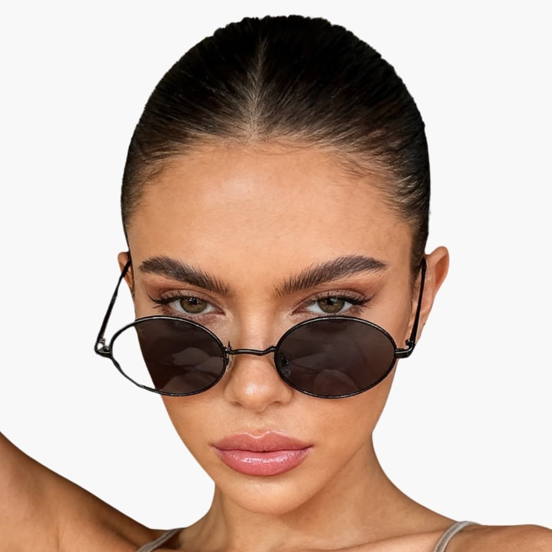 Women's Sunglasses with Metal Frame and Polycarbonate Lenses