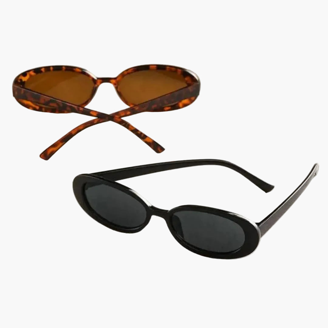Women's Sunglasses with Oval Frame and UV Protection