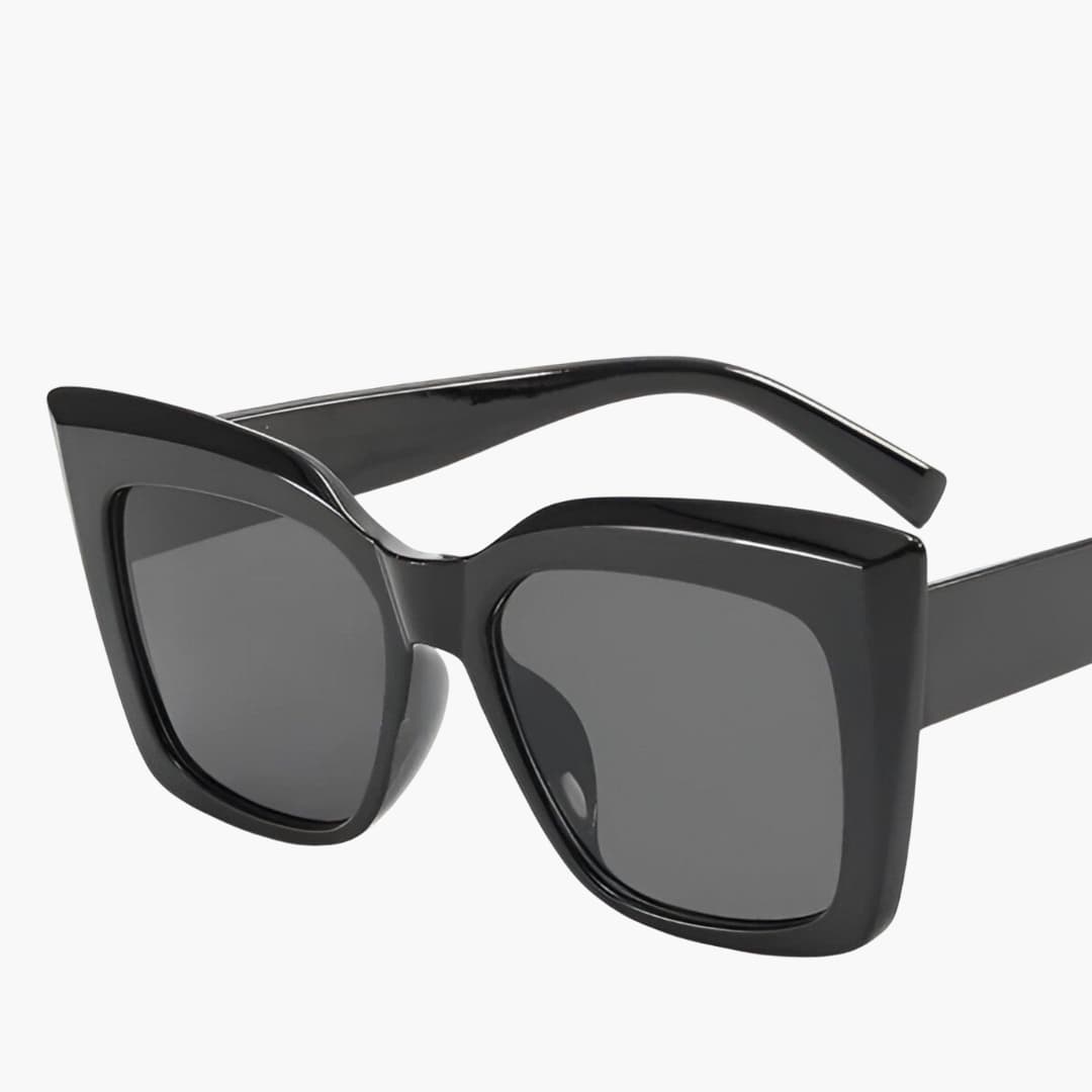 Women's Sunglasses with Oversized Cat-Eye Frame and UV Lenses