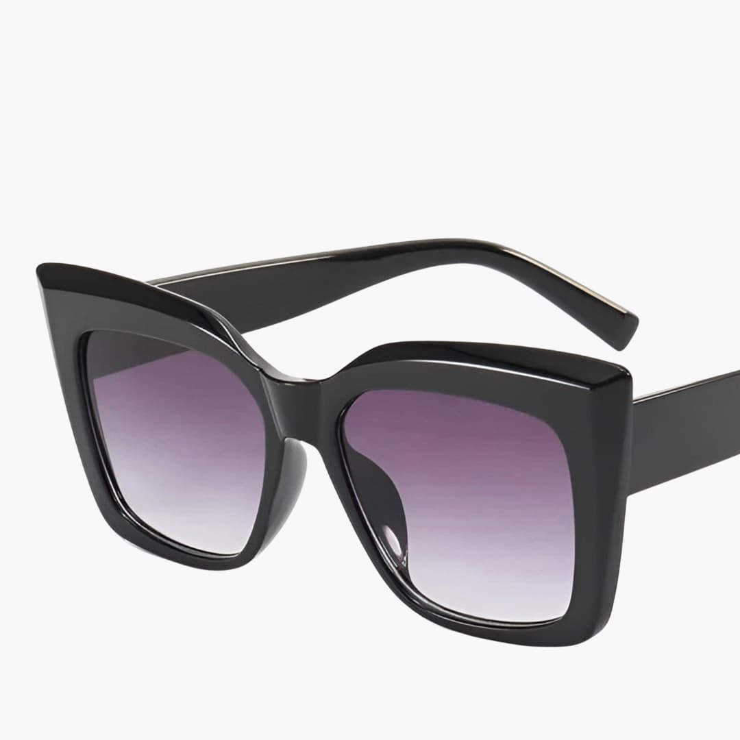 Women's Sunglasses with Oversized Cat-Eye Frame and UV Lenses