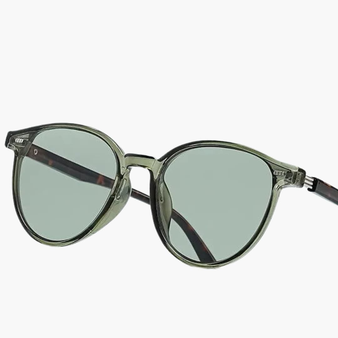Women's Sunglasses with Polarized Lenses and Round Frame Design