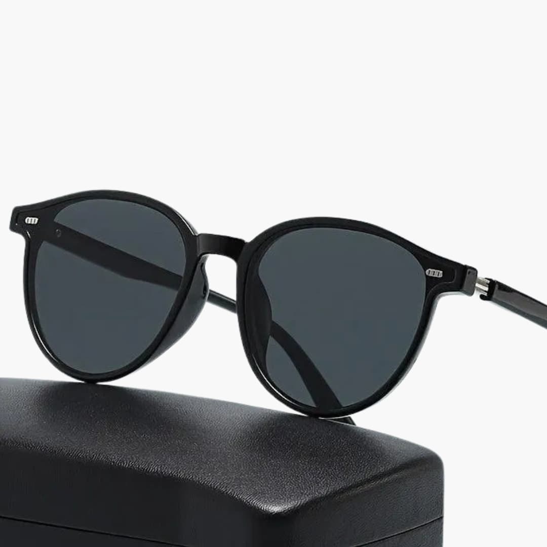 Women's Sunglasses with Polarized Lenses and Round Frame Design