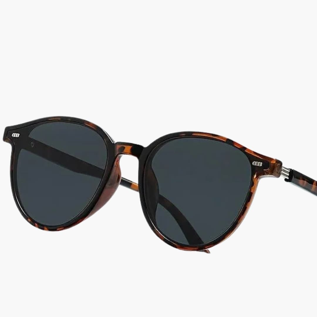 Women's Sunglasses with Polarized Lenses and Round Frame Design
