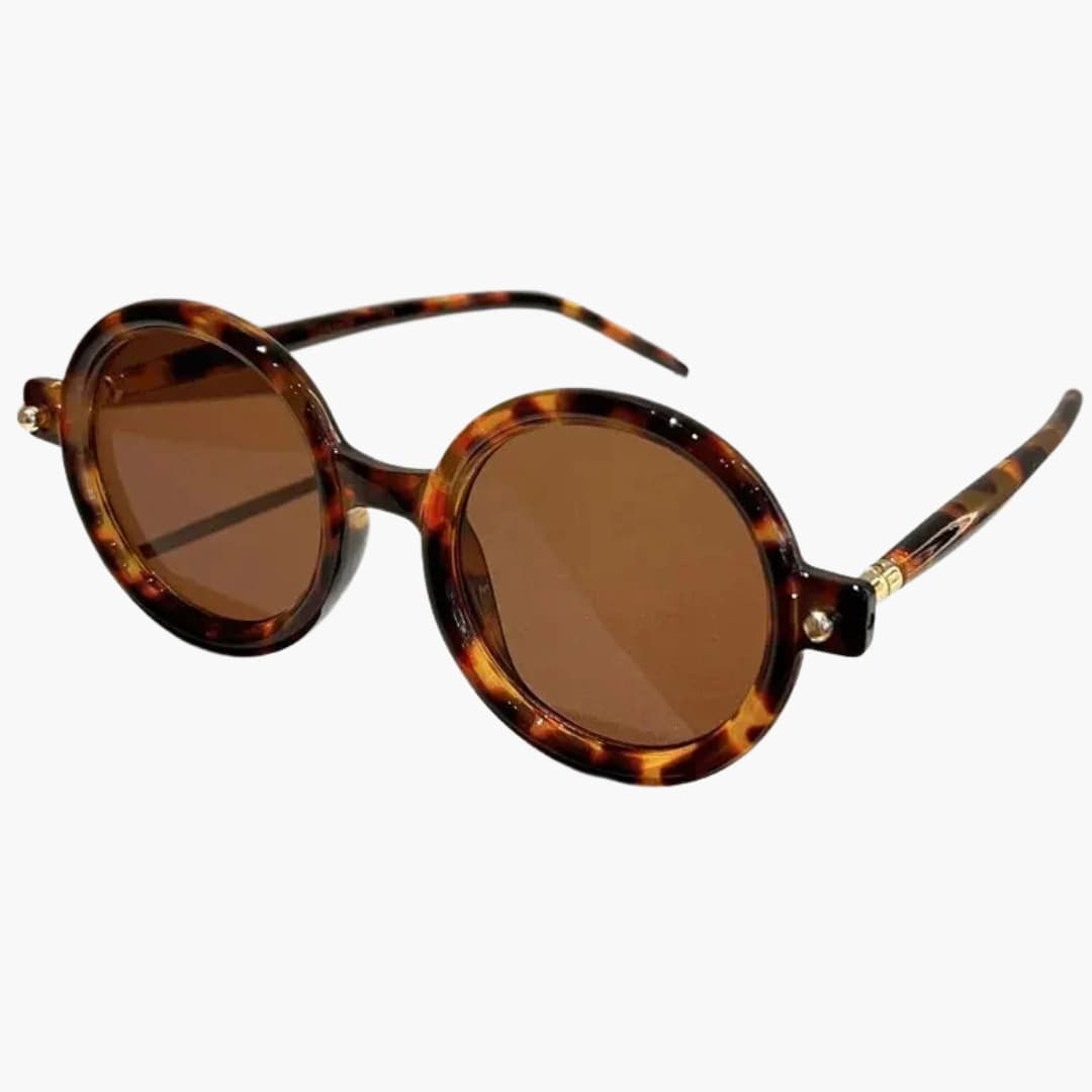 Women's Sunglasses with Round Frame and UV400 Lenses
