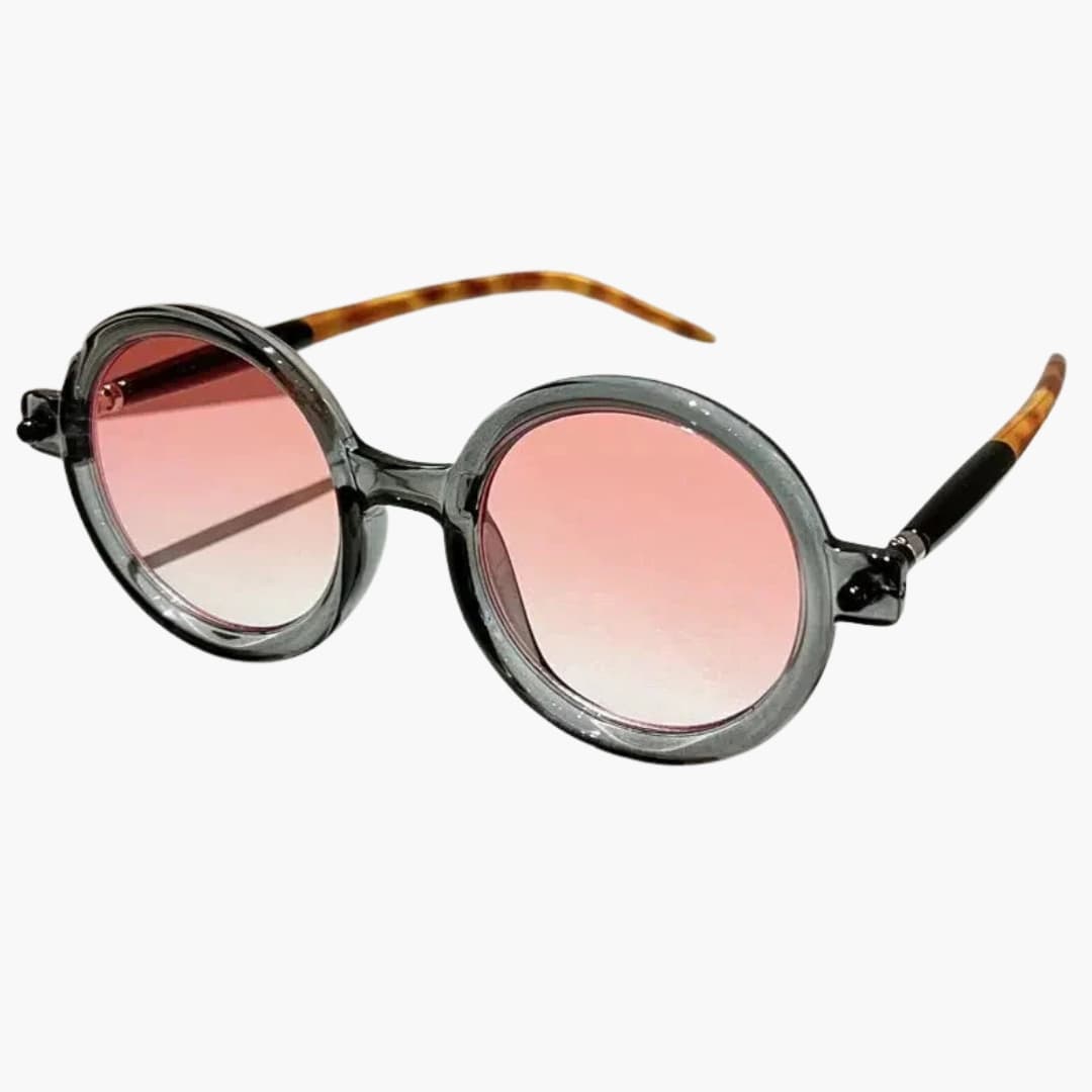 Women's Sunglasses with Round Frame and UV400 Lenses
