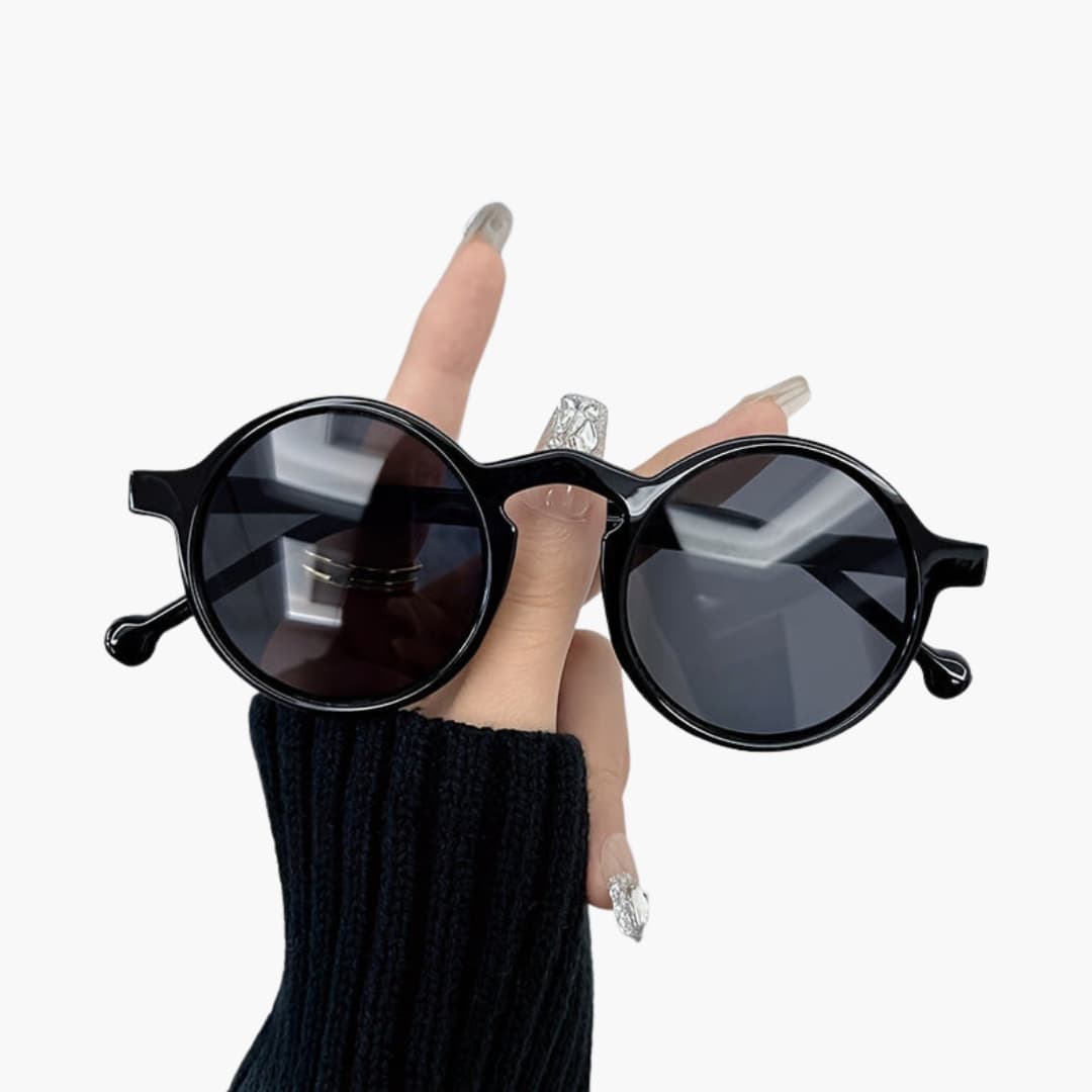 Women's Sunglasses with Round Frame and UV400 Protection