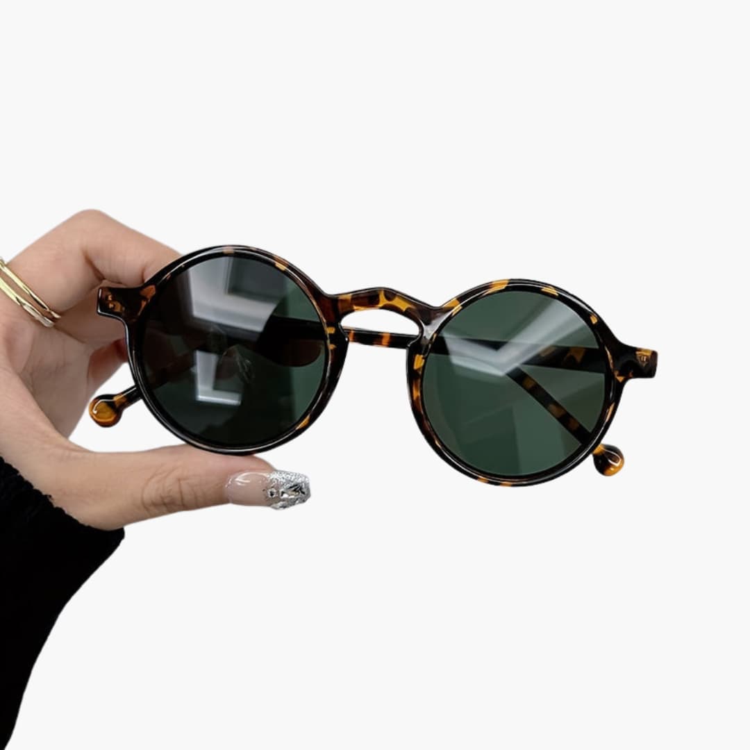 Women's Sunglasses with Round Frame and UV400 Protection