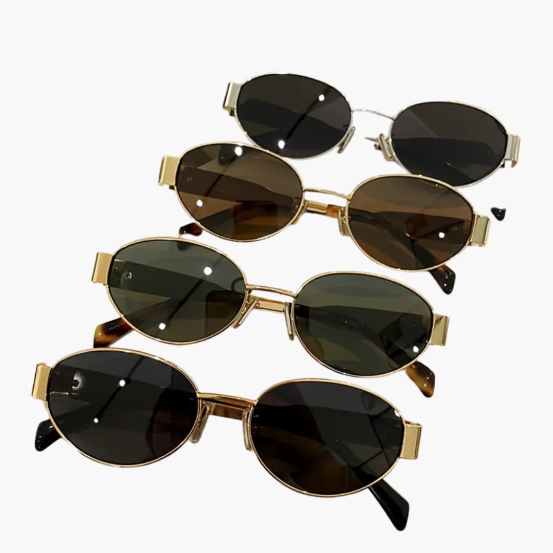 Women's Sunglasses with Stainless Steel Frame and TAC Lenses