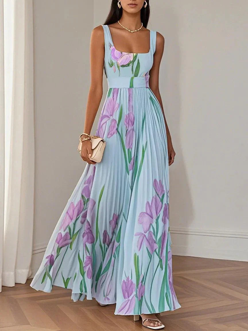 Ashley | Women’s Boho Floral Flowing A Line Dress
