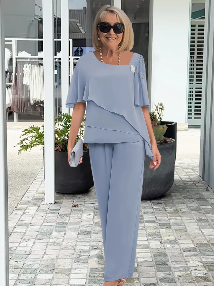 Simone | Women's Two Piece Elegant Pants Set