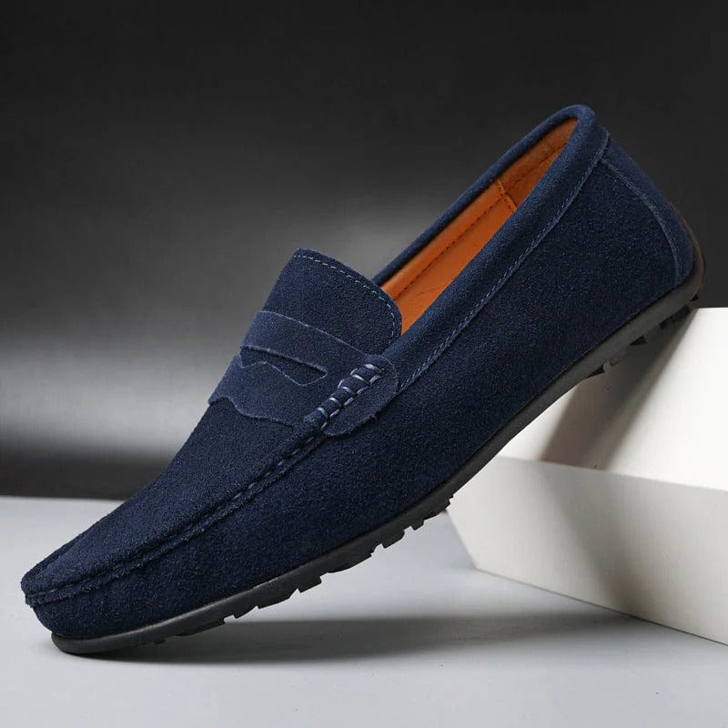 Hugo | Men's Loafers with Suede Upper and Cushioned Insole