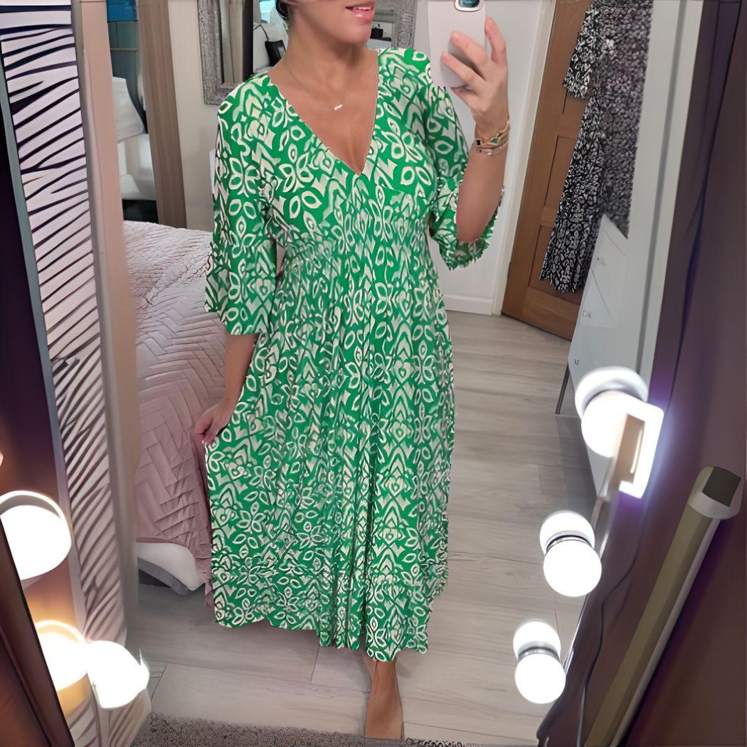 Lizzie | Boho Loose Fit Printed Casual Dress